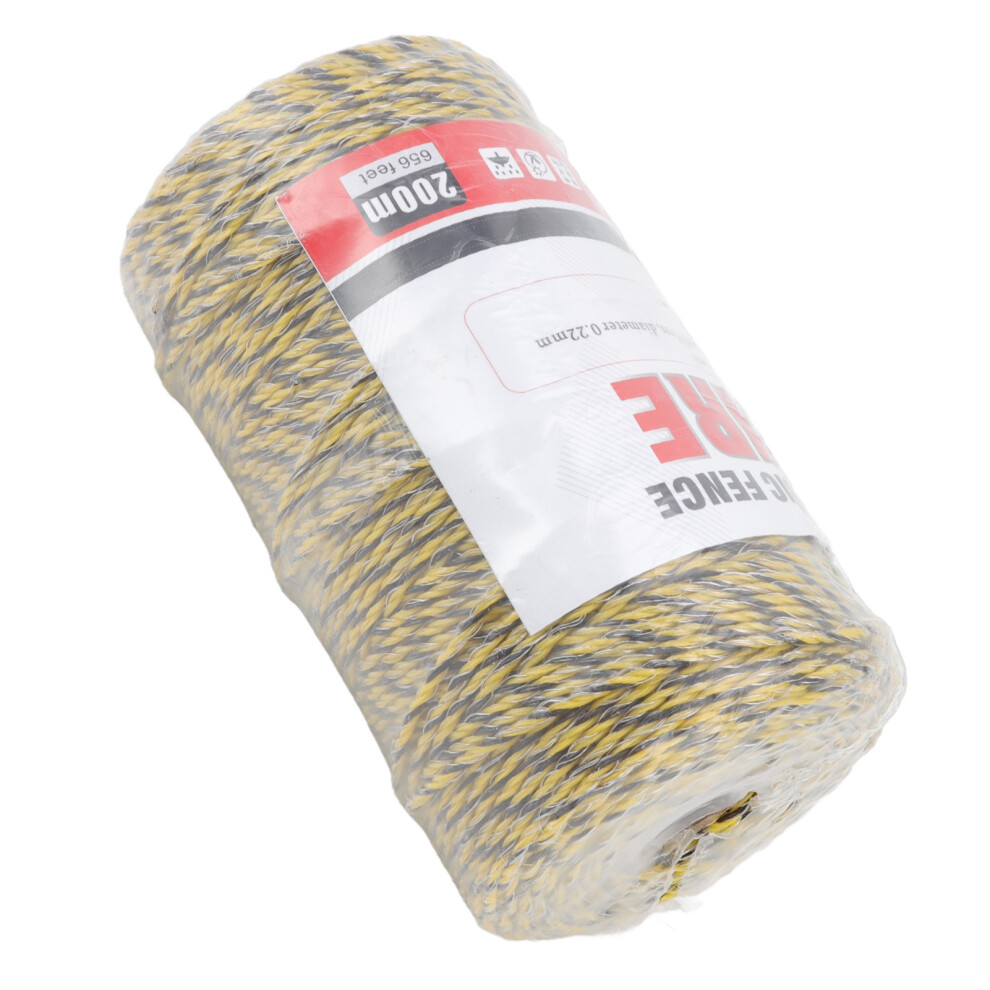 6 Strand Stainless Steel Electric Fence Polywire 200M For Farm Protection 7891357001153