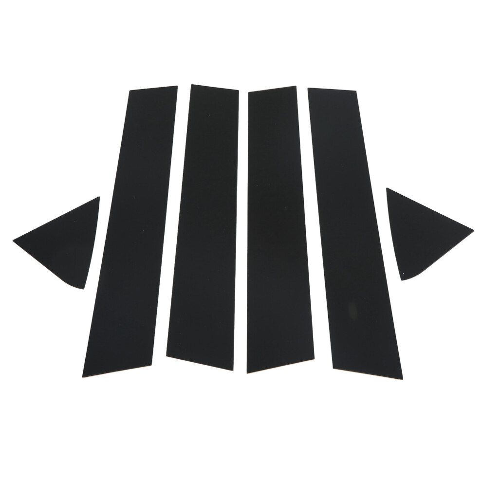 6Pcs Gloss Pillar Post Decal For Dodge Charger 2006Â2010 Black 8321357001710