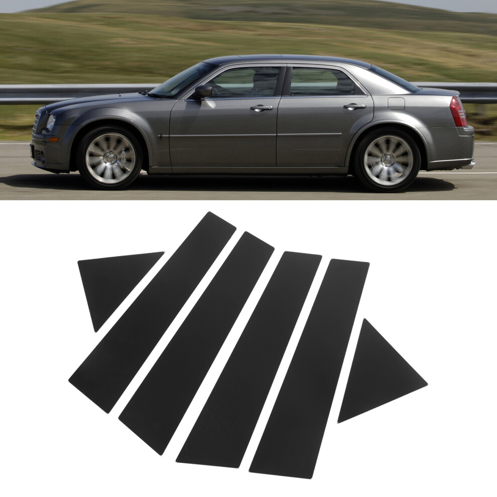 Car Window Pillar Trim Set Gloss For Chrysler 300C Models Black 7681357001693