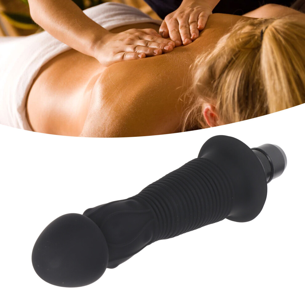 Soft Silicone Replaceable Deep Tissue Massager Head for Muscle Relaxation Black 0.7in