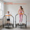 Homcom HOMCOM 40" Foldable Mini Fitness Trampoline w/ Foam Handle, Orange 4