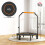 Homcom HOMCOM 40" Foldable Mini Fitness Trampoline w/ Foam Handle, Orange 3