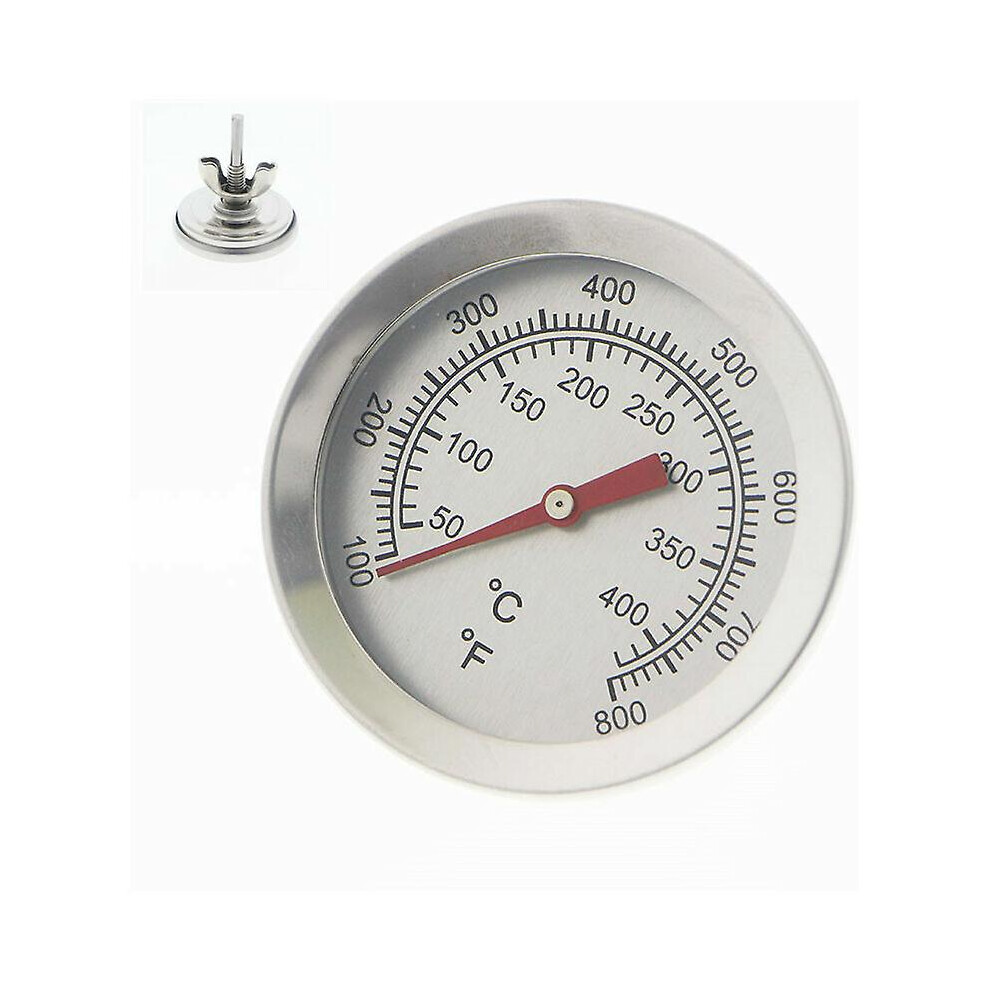 Kikidex (As Show, One Size) Stainless Steel Barbecue Thermometer, Thermometers For Barbecues, Pizza Ovens