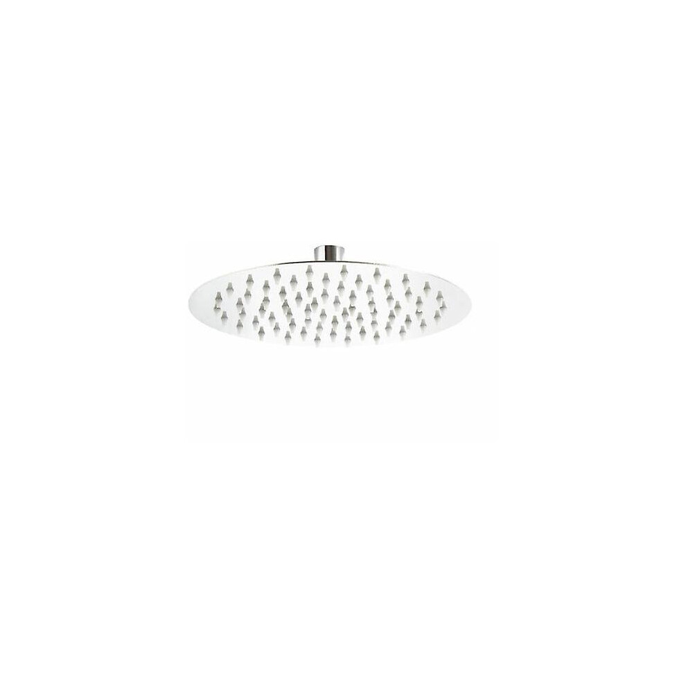 Kikidex (As Show, One Size) Round Shower Head 30 Cm Head Rainfall Rainshower Shower Head Stainless Steel