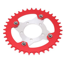 104BCD Aluminium Elektrorad-Kettenblattadapter 38T Rot für Bafang BBS01