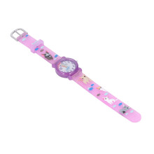 Kids Cartoon Kitten Waterproof Watch for Ages 3+ – Purple, 20.5cm