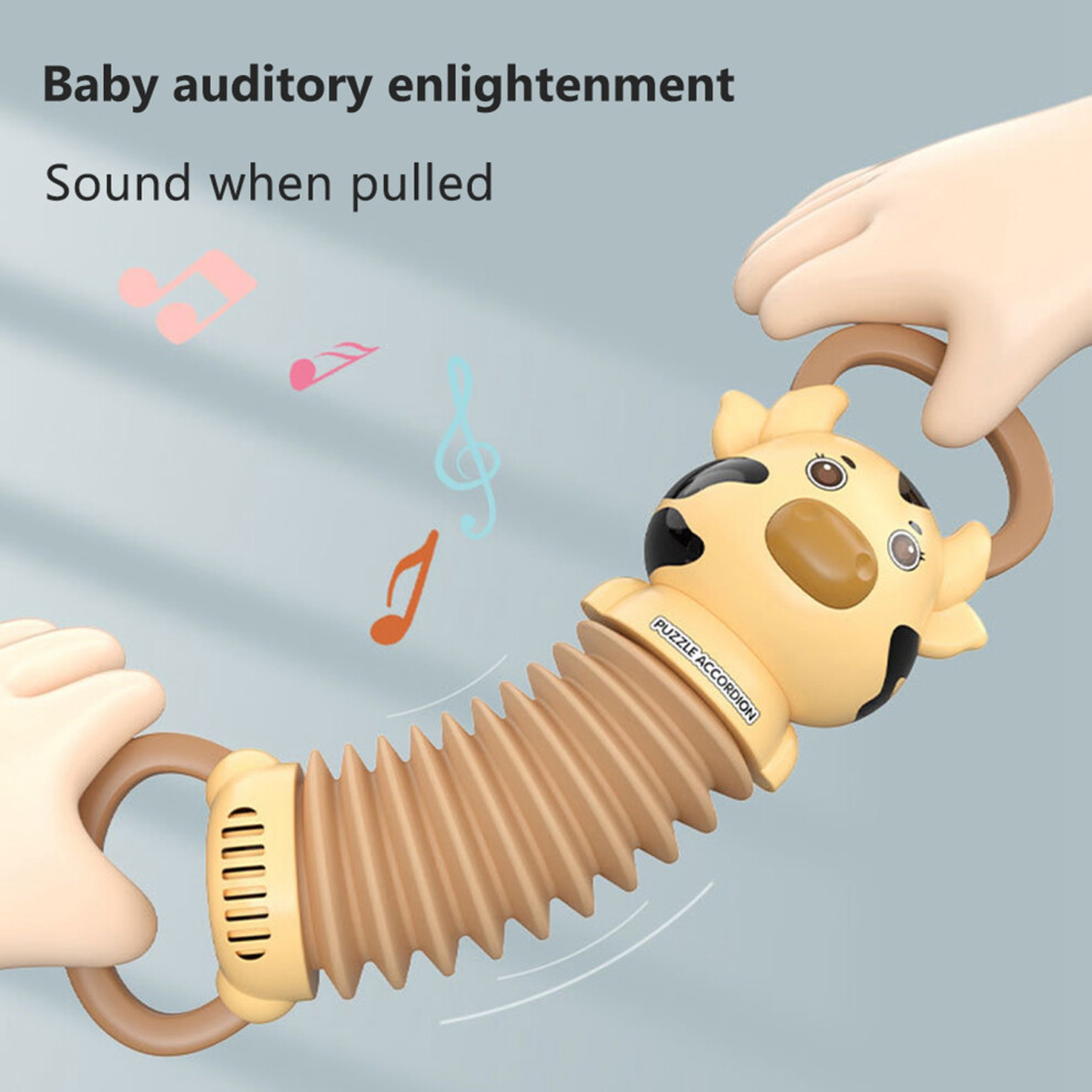 Mini Cartoon Cut Cow Kids Accordion Toy 31*11cm Early Development Musical Instrument-image-OPC-PMKKD56-NEW