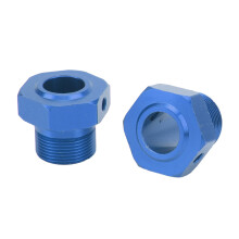 2 Stück 24 mm RC-Aluminium-Hex-Naben, dunkelblau