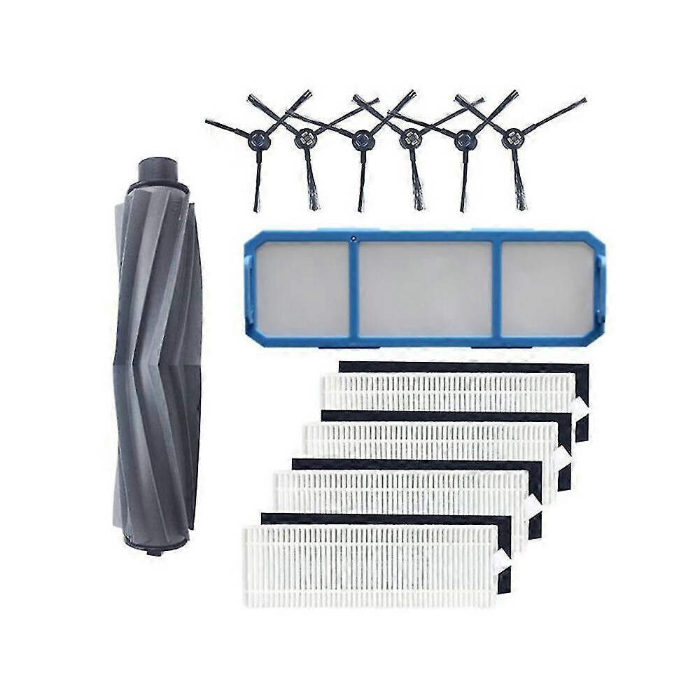 Kikidex (As Show, One Size) Main Brush Hepa Filter Side Brush Primary Dust Filter For A7 A9s Vacuum Cleaner Parts Replacement F