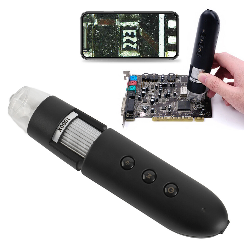 Unisex 1000X Wifi Digital Endoscope Hd Microscope Camera For Skin & Scalp Detection