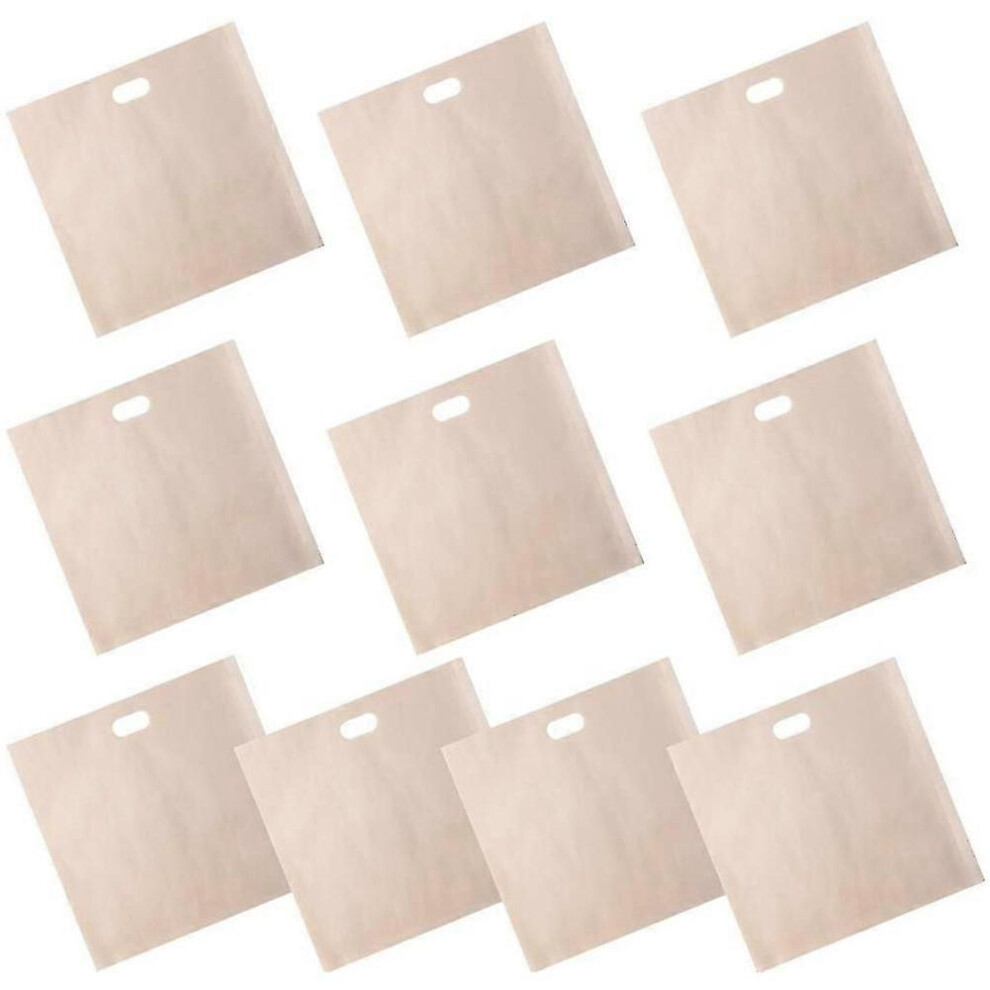 Kikidex (As Show, One Size) 10 Pcs Toaster Bags, Non Stick Toaster Storage Bags Reusable Snacks Bags For Microwave Grill Toaste