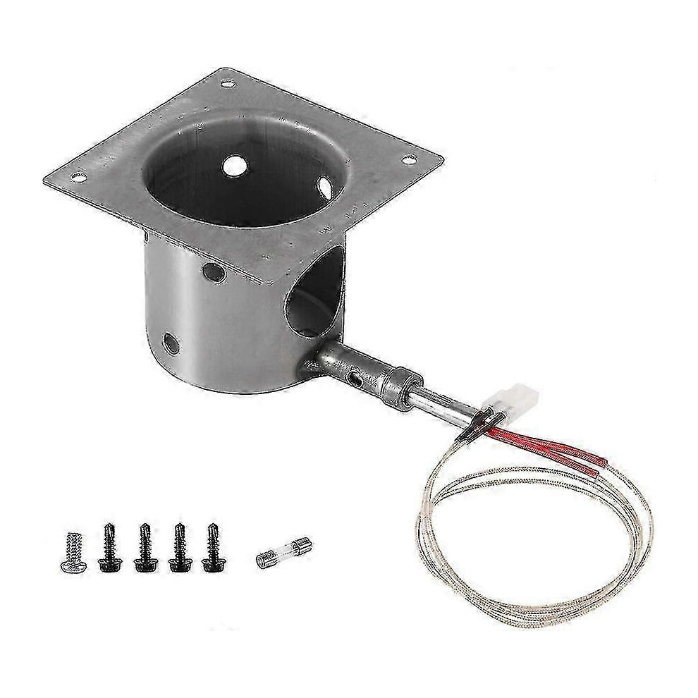 Kikidex (As Show, One Size) Fire Burn Pot & Hot Rod Ignitor Kit Replacement For Traeger & Pit Boss Pellet Grills With Screws & Fuse