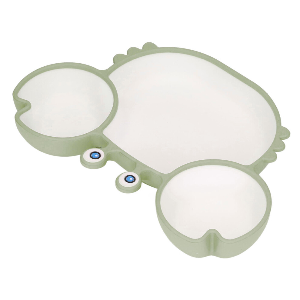 Crab Suction Plate Silicone Easy Scooping With Suction Base Green