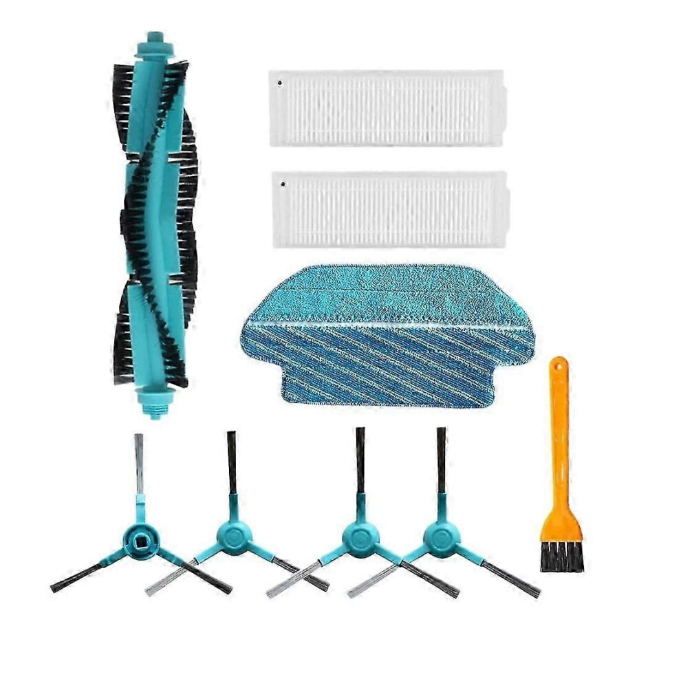 Kikidex (As Show, One Size) Spare Parts For 3490 Robot Vacuum Cleaner Parts Main Brush Mopping Cloth Hepa Filters Side Brushes