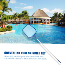 Robustes Aluminiumschwimmnetz für Pools mit Teleskopstange – 1,2 m, Blau