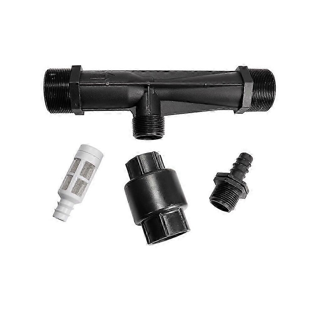 Kikidex (As Show, One Size) 2 Inch Venturi Fertilization System Male Thread Irrigation Venturi Automatic Injector Syringe
