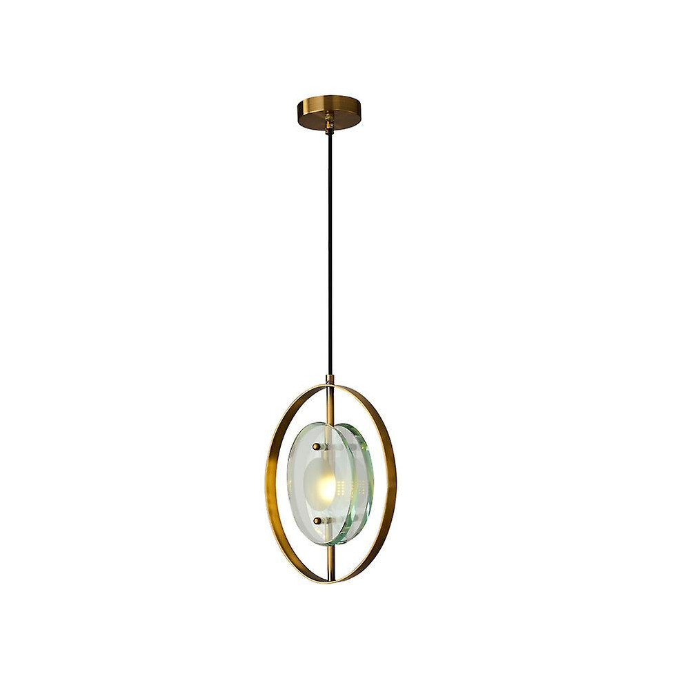 Kikidex (As Show, One Size) Luxury Modern Copper Chandelier Corridor Cloakroom Creative Decoration Small Crystal Chandelier