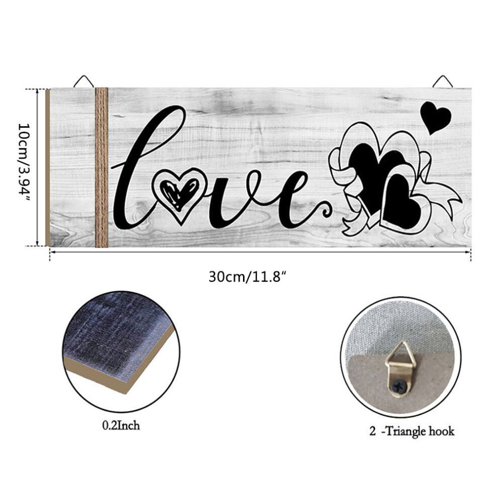 3Pcs Wooden Wall Decor Signs 30x10cm for Home Kitchen Dining Room-image-OPC-PMKKFVD-NEW