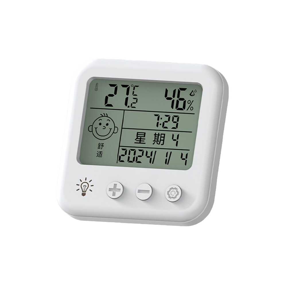 Ergonomic Hygrometer Thermometers Shockproof ABS Construction