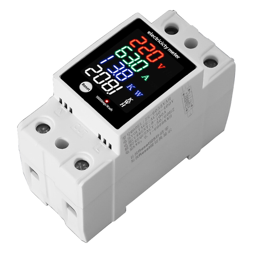 High Accuracy Din Rail Energy Monitors Led Display 35Mm For 7754000219179