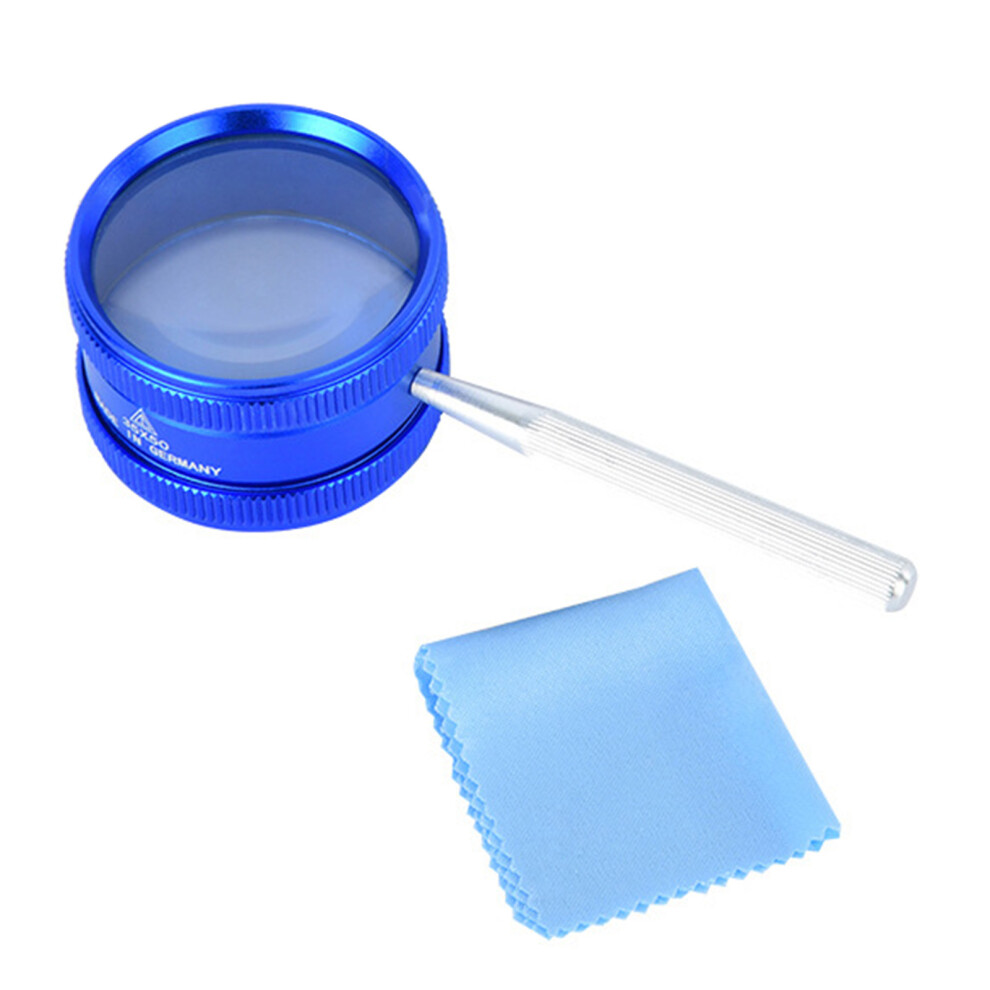 Zinc Alloy Magnifier 35X Power Optically Glass Lens Portable 7754000219513