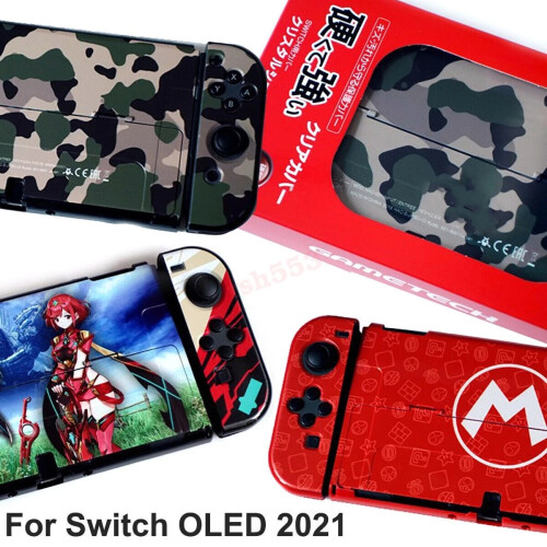 (#1) HOT Protection Case Grip Hard Thin Cover Shell Dockable for Switch OLED 2