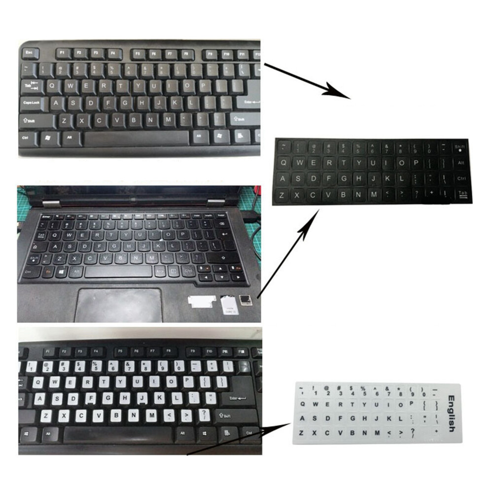Thai Keyboard Stickers 15.6In Pvc Wear-Resistant Frosted Skin With Letters Orange 6951357020996