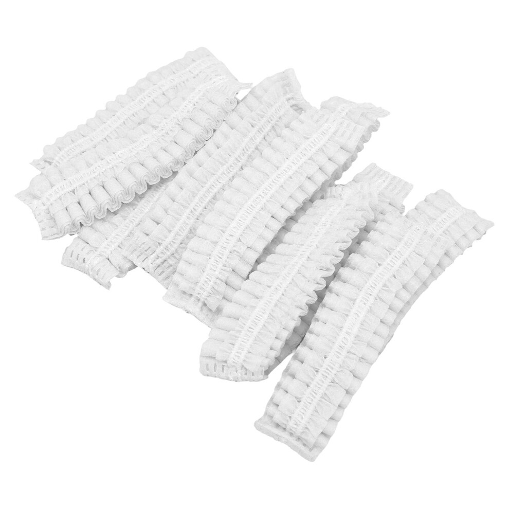 Stretchable Sanitary Headphone Earpad Covers 100Pcs For 3.3-4.7In White 9431357022307