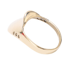 Outdoor Hunting Brass Thumb Protector Ring with Anti-Lost Rope