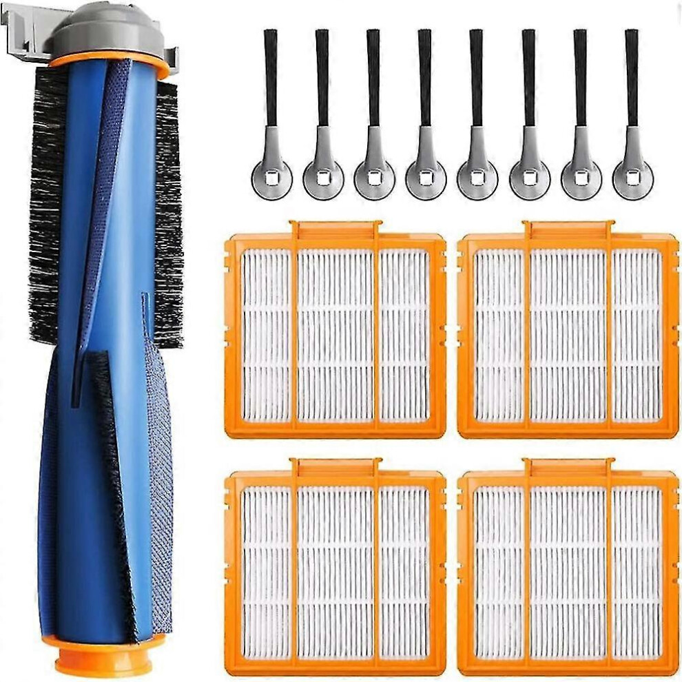 Kikidex (As Show, One Size) Main Roller Brush Hepa Filter Side Brush Accessory Set For Av2501ae Rv2502ae Av2501s Robot Vacuum