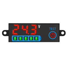 7-55V Battery Level Indicator Professional-Red with ears