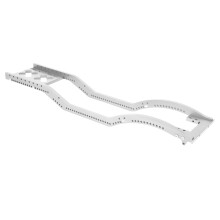 Aluminum Alloy RC Car Chassis Frame Set for SCX10 D90 1/10 in Silver