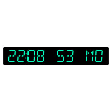 Horloge numérique à synchronisation automatique,-feu vert
