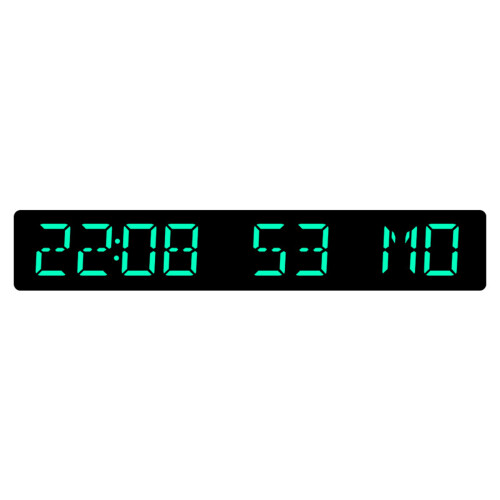 Horloge numérique à synchronisation automatique,-feu vert