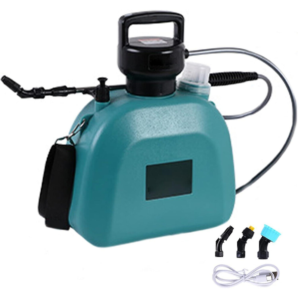Kikidex (As Show, One Size) Sprayers, 5L Large Capacity Electric Sprayer Garden Watering Sprayer Usb Rechargeable Pressure Sprayer 7.4V