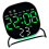 Night Light Digital Alarm Clock Electric-Square green light 1