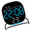 Digital Clock Night Light Digital Alarm Clock-Square blue light 1