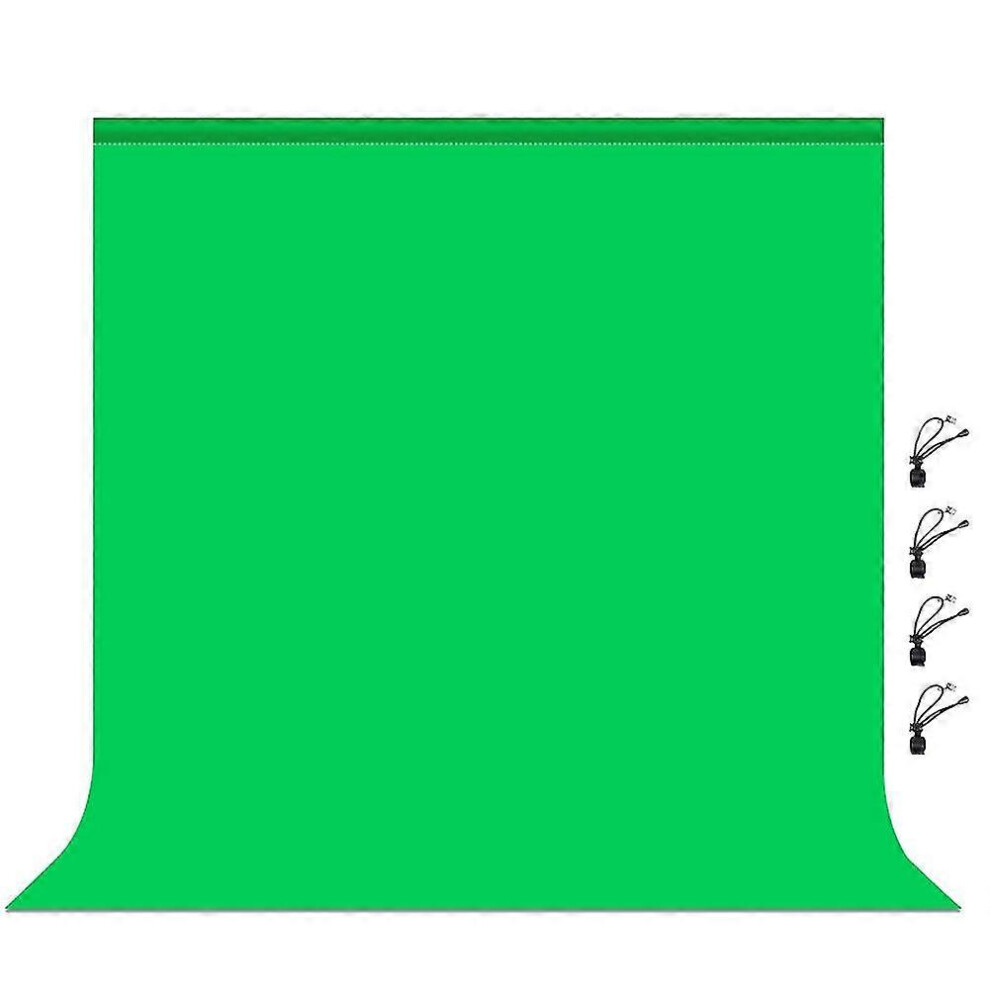 Kikidex (As Show, One Size) Photography Background Backdrop Smooth Muslin Screen Chromakey Background Cloth For Photo Stu Green