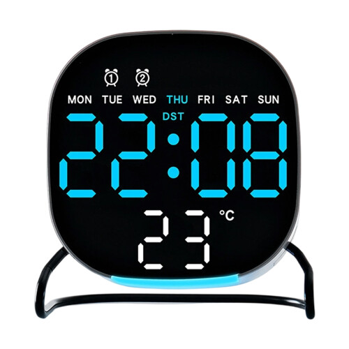 Alarm Clock for Bedroom Digital Clock Digital-Square blue light