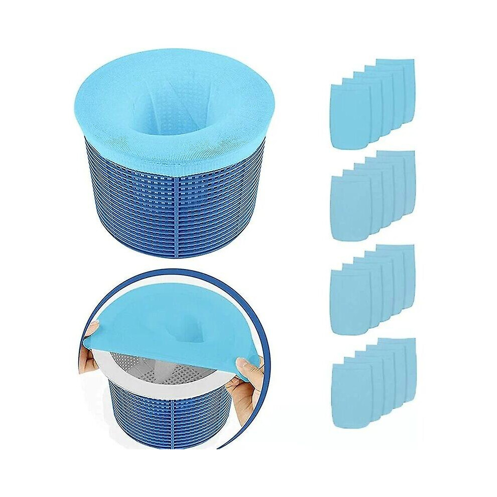 Kikidex (As Show, One Size) 20 Pieces Reusable And Super Elastic Pool Skimmer Socks For Pool Spa Pump Basket