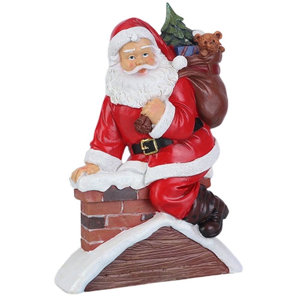 Christmas Figurine Figure Decorations-Sitting On The Chimn 7755000198167