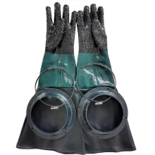 (As show, One size) Sandblasting Gloves SandBlaster Parts 60cm with O Rings for Sandblast Cabinet