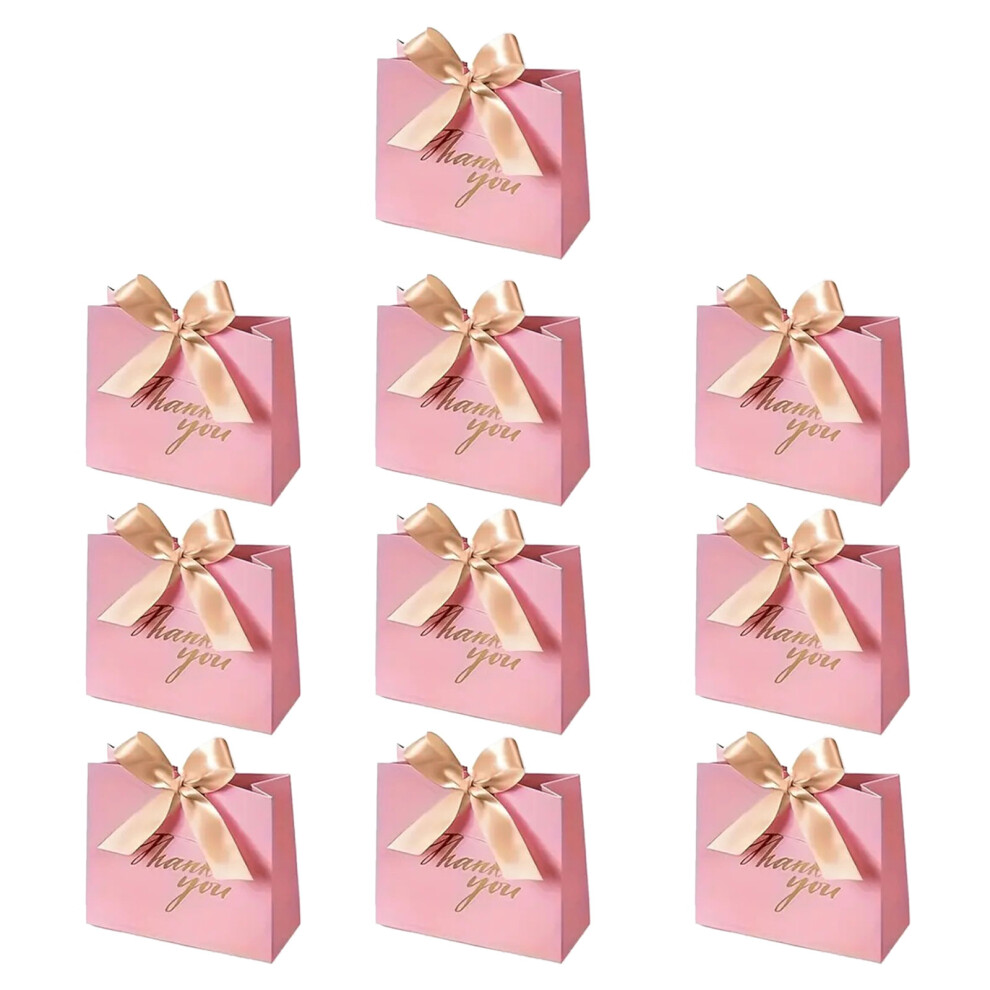 User Friendly Wedding Favors Box With Foil-Pink With Gold Belt-image-OPC-PMKKNST-NEW
