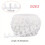 Sewing Collar Closure 20Yard Long Elastic Button Straps-White 3