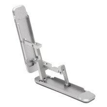 W-förmiger klappbarer Handyhalter, 4-8in, Silber