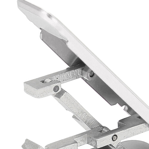 W-förmiger klappbarer Handyhalter, 4-8in, Silber 2