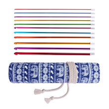 Aiguille à tricoter afghane de 27cm de Long,-27CM motif bleu ro