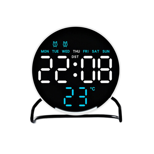 Contemporary LED Desk Alarm Clock With Nightlight Function-01