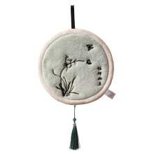 Serviette à main élégante en tissu polaire avec coraux-style C