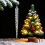 Accessoires pour arbre de noël, 24 pièces, cônes suspendus 6
